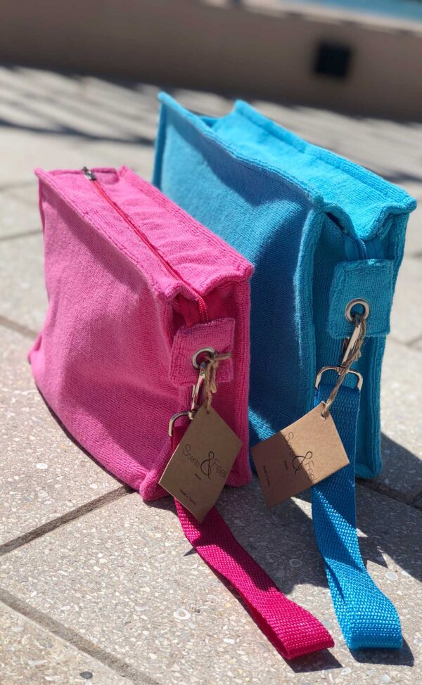 Small Terry Pouch Terry Plastic Lined