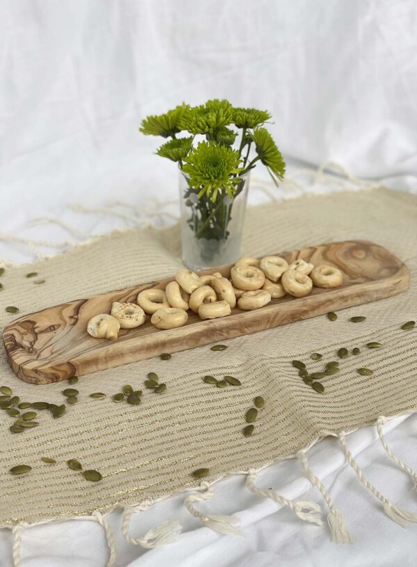 Small Tapas Dish Olive Wood rectangular Serving and Dipping Dish 