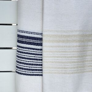 Throw  Ethnic Stripes Bicolor Bamboo and Cotton