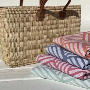 Large Natural Straw Beach Basket