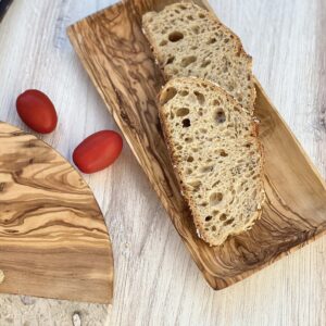Olive Wood Large Rectangular Dish 10"