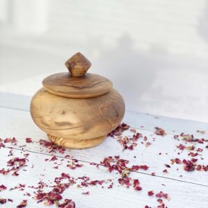 Olive Wood Candy Vase
