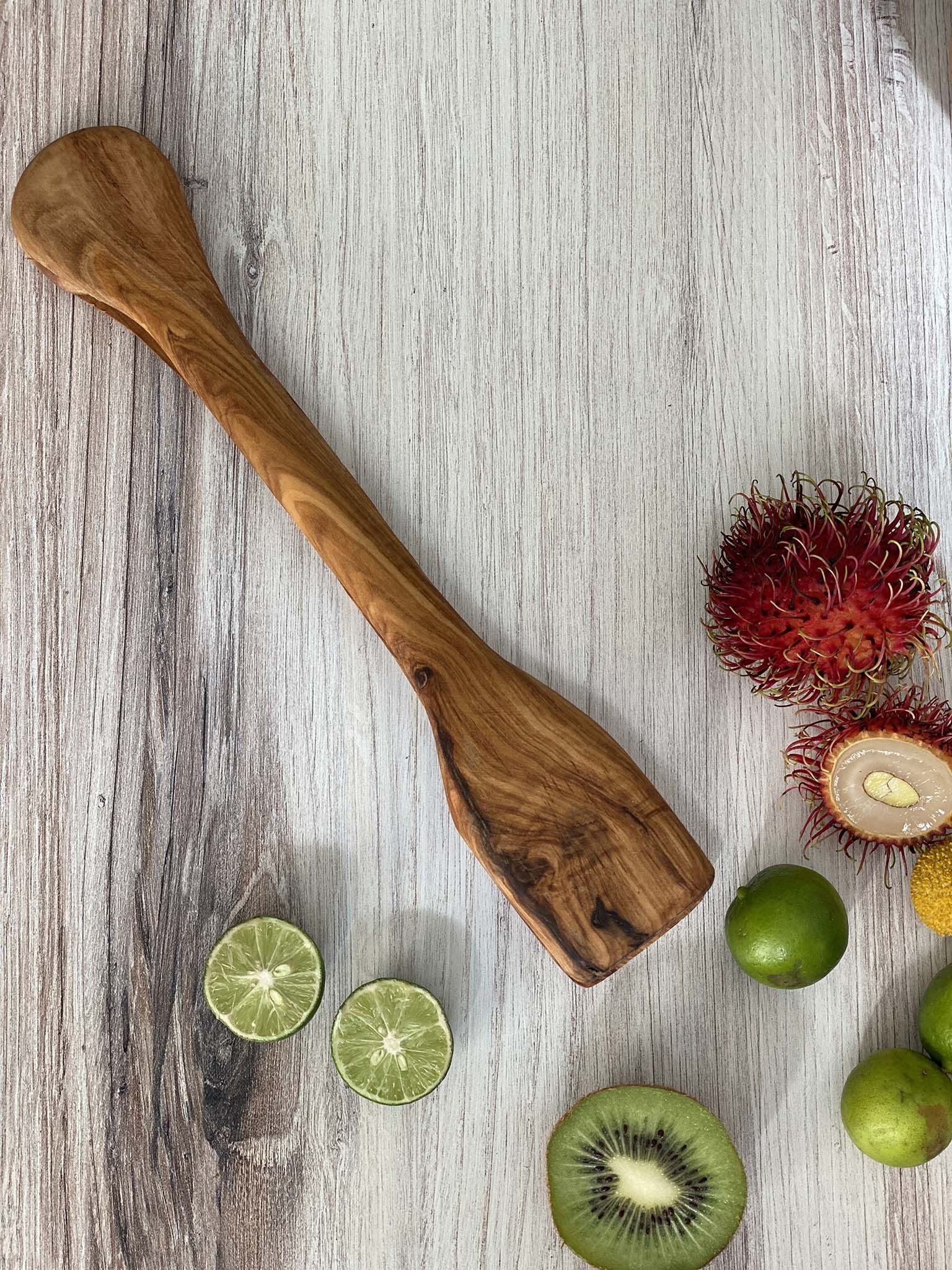 Olive Wood Salad Tongs 10.5 Scents & Feel