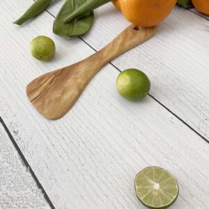 Olive Wood Small Spatula 7"