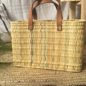 Small Straw Beach Basket natural