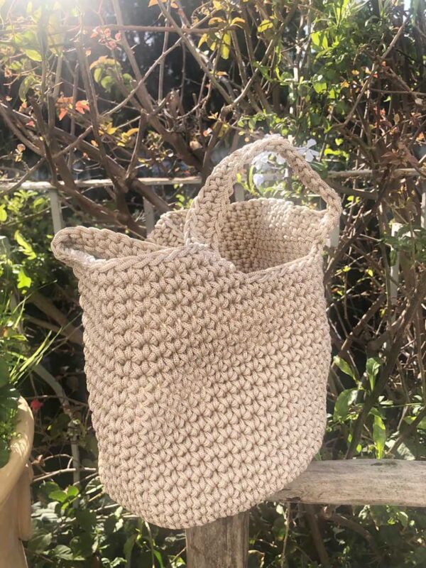 Cotton crochet sales bag