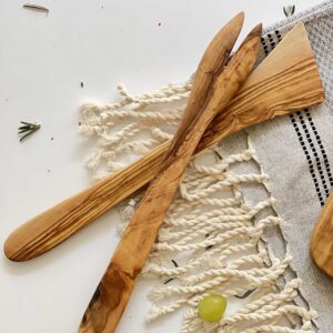 Olive Wood Set of 2 Pasta Servers