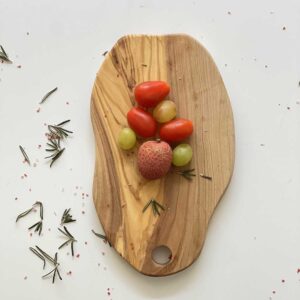 Olive Wood Bread Cutting Board and its Crumbs Box 12″ | Scents & Feel