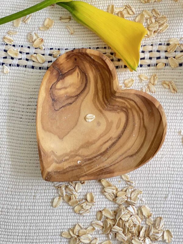 Olive Wood Heart Dish 4″ | Scents & Feel