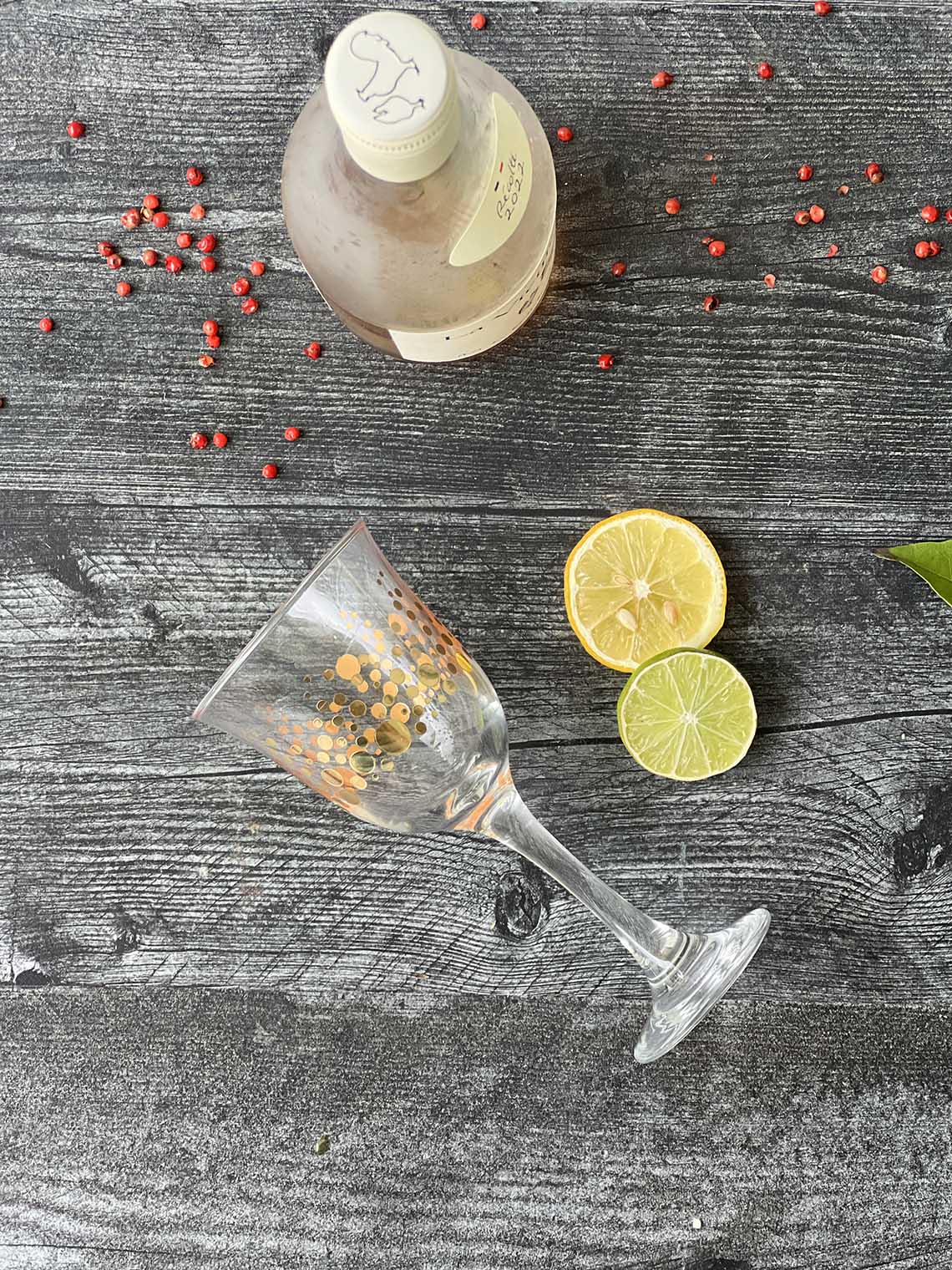 handmade wine glasses Handmade Beach Themed Wine Glass, Stemless White Wine 17 ounce main image 0