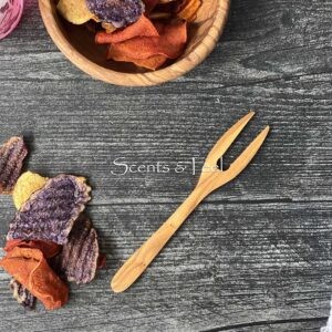 Olive Wood Appetizer Pick Fork